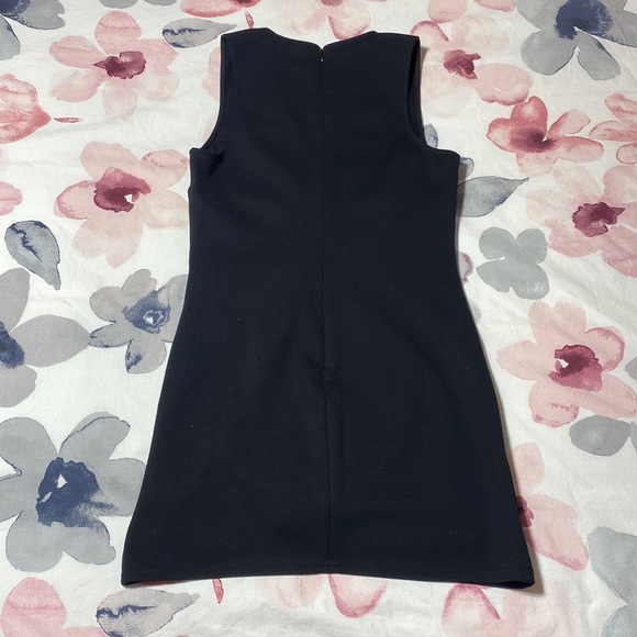 Aritzia Babaton Harrington Black Mini Sleeveless V-Neck Dress Size 8 - Picture 8 of 13